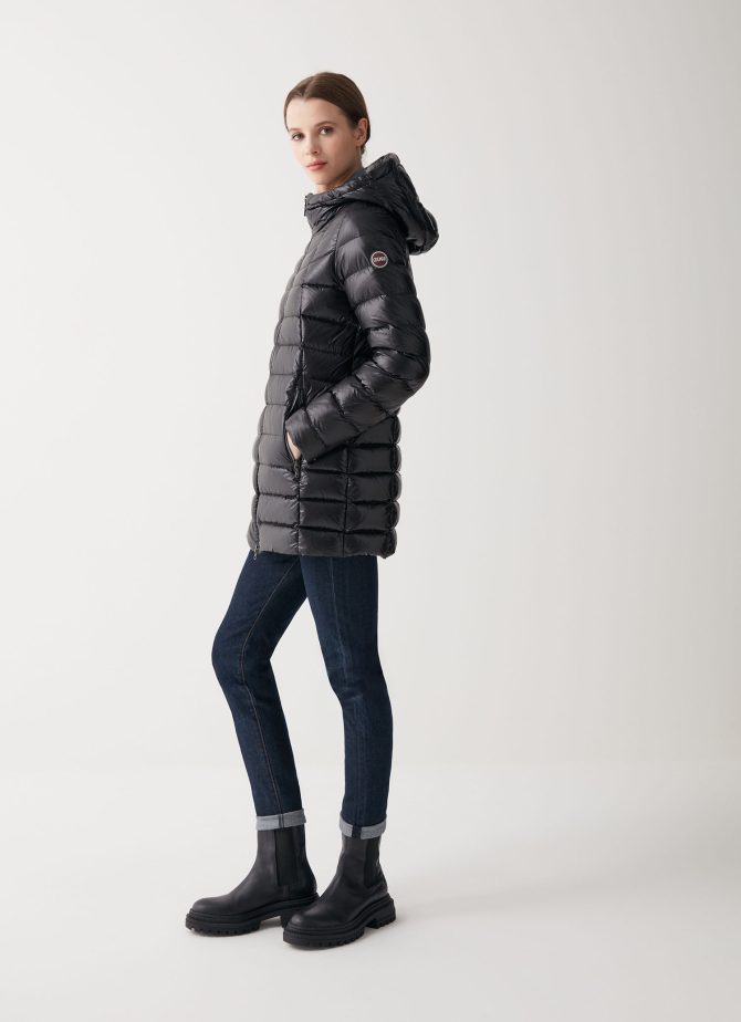 Medium length iridescent down jacket - Image 2