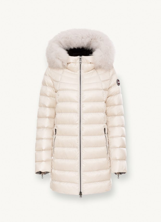 Medium length iridescent down jacket - Image 4