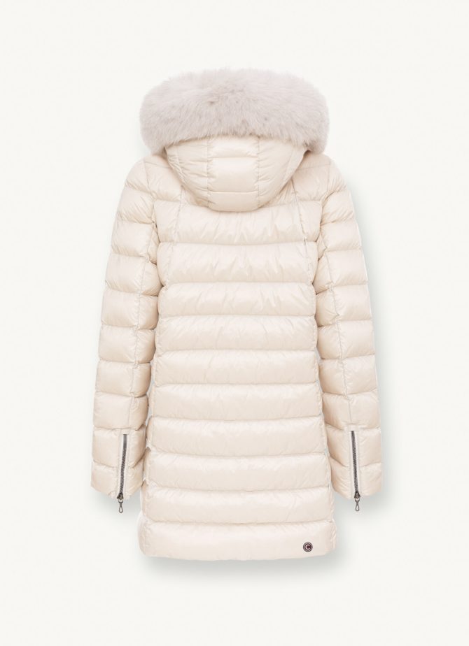 Medium length iridescent down jacket - Image 5