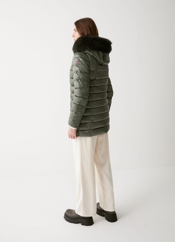 Medium length iridescent down jacket - Image 3