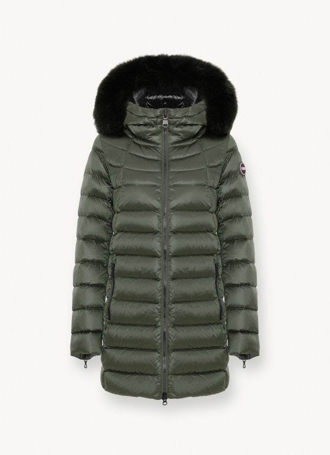 Medium length iridescent down jacket - Image 4