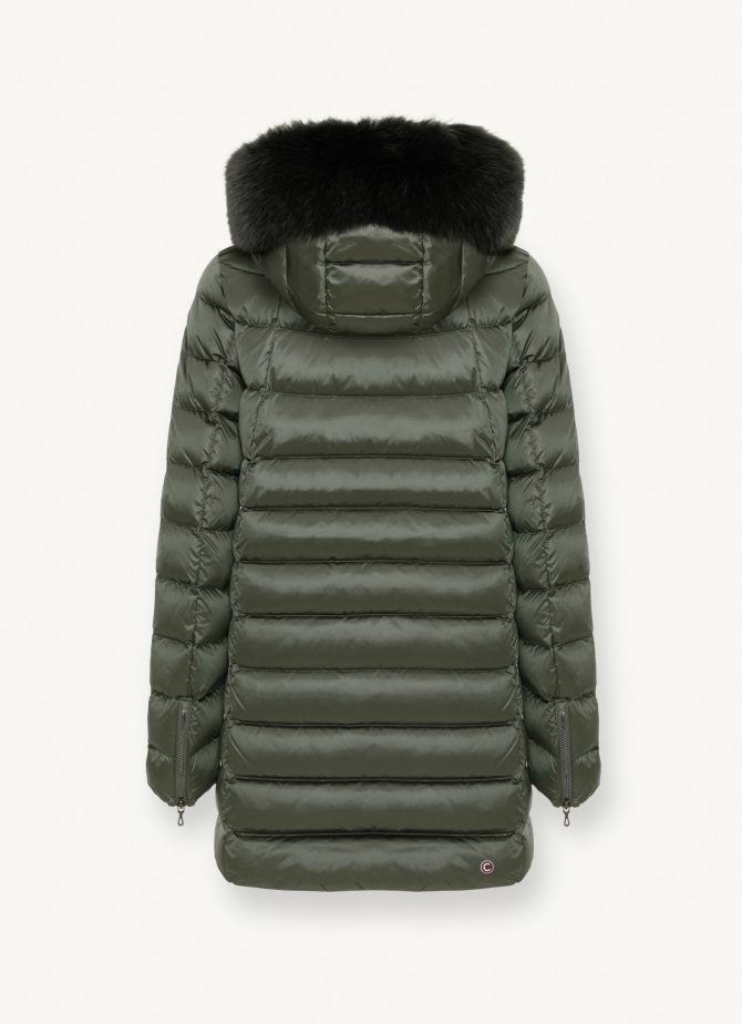 Medium length iridescent down jacket - Image 5