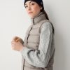 Down sleeveless jacket in matte fabric - Image 3