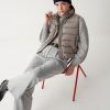 Down sleeveless jacket in matte fabric - Image 2