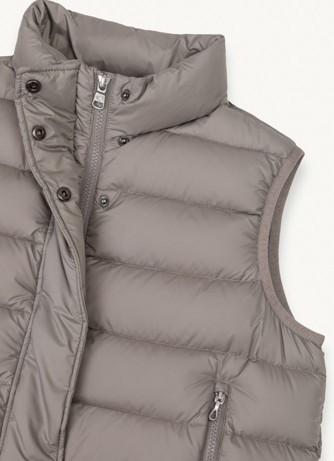 Down sleeveless jacket in matte fabric - Image 6