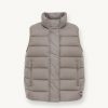 Down sleeveless jacket in matte fabric - Image 4