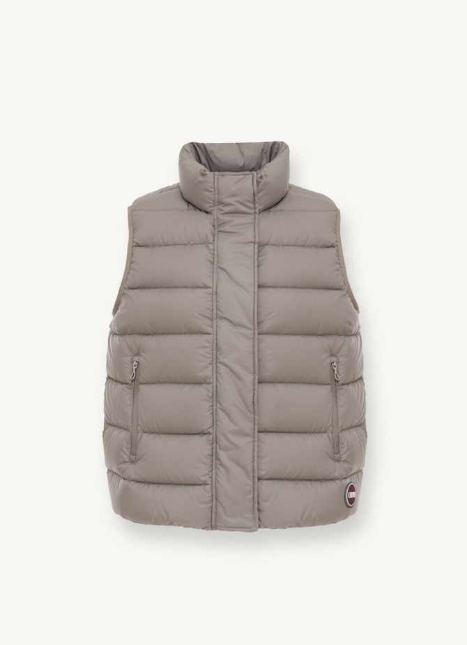 Down sleeveless jacket in matte fabric - Image 4