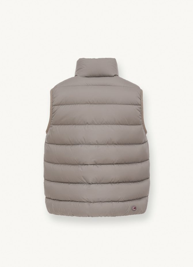 Down sleeveless jacket in matte fabric - Image 5