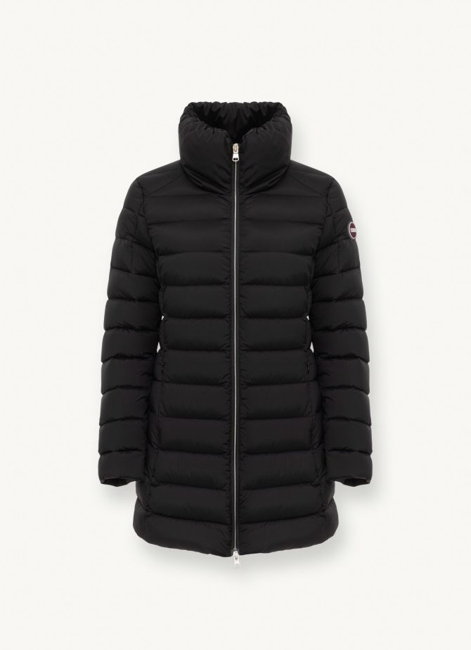 High collar stretch down coat - Image 4