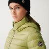 Long autumn down jacket with detachable hood - Image 3