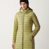 Long autumn down jacket with detachable hood - Image 2