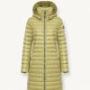 Long autumn down jacket with detachable hood - Image 4