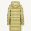 Long autumn down jacket with detachable hood - Image 5