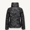 Jacquard fabric jacket with turtle neck - Image 5