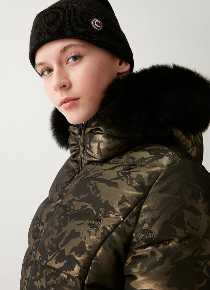 Jacquard coat with hood - Image 3
