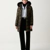 Jacquard coat with hood - Image 2