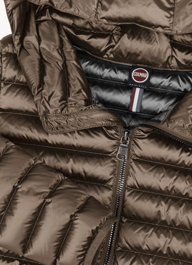 Fitted iridescent down jacket with hood - Image 6