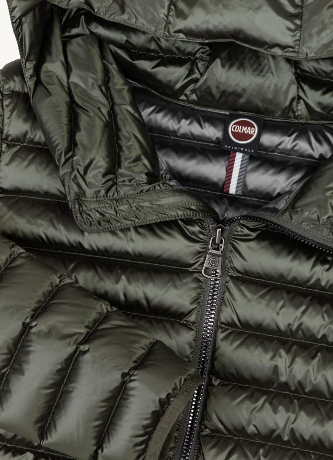 Fitted iridescent down jacket with hood - Image 6