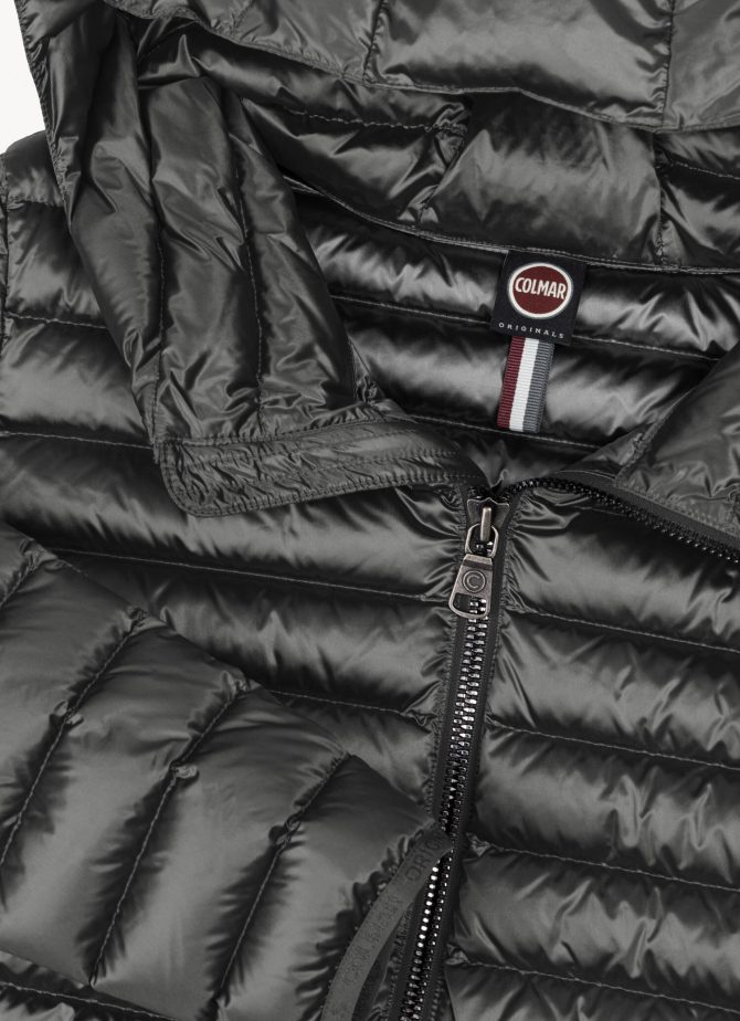 Fitted iridescent down jacket with hood - Image 6