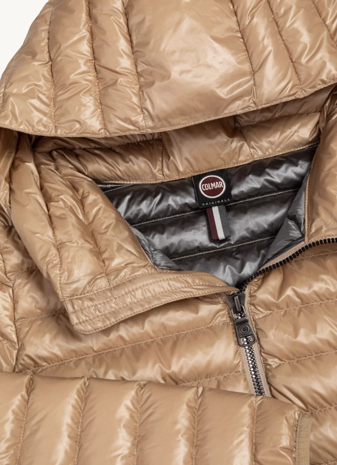 Fitted iridescent down jacket with hood - Image 6