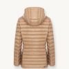 Fitted iridescent down jacket with hood - Image 5