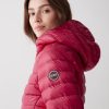 Fitted iridescent down jacket with hood - Image 3