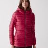 Fitted iridescent down jacket with hood - Image 2