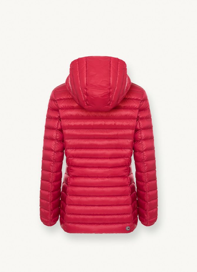 Fitted iridescent down jacket with hood - Image 5
