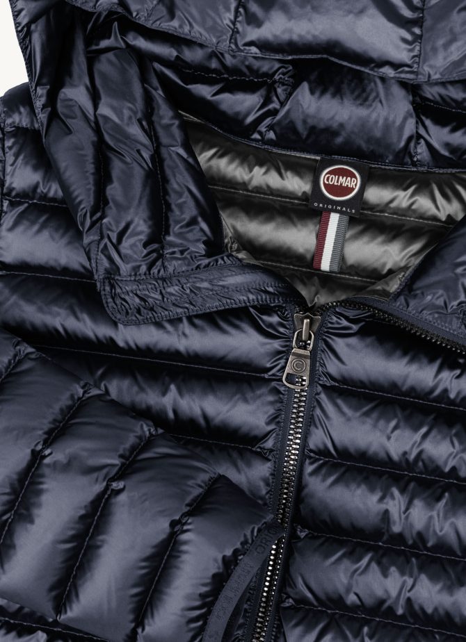Fitted iridescent down jacket with hood - Image 6