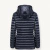 Fitted iridescent down jacket with hood - Image 5