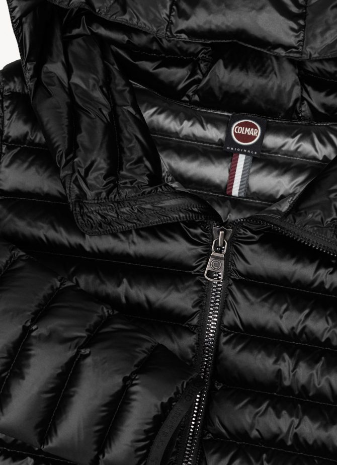 Fitted iridescent down jacket with hood - Image 6