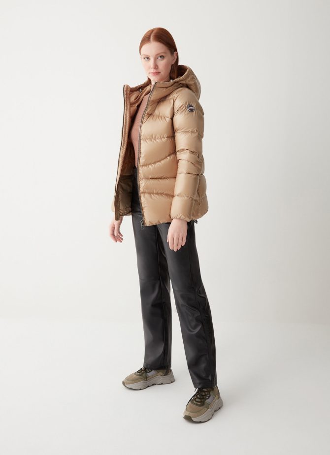 Down jacket with cuffs and elasticated hem - Image 3