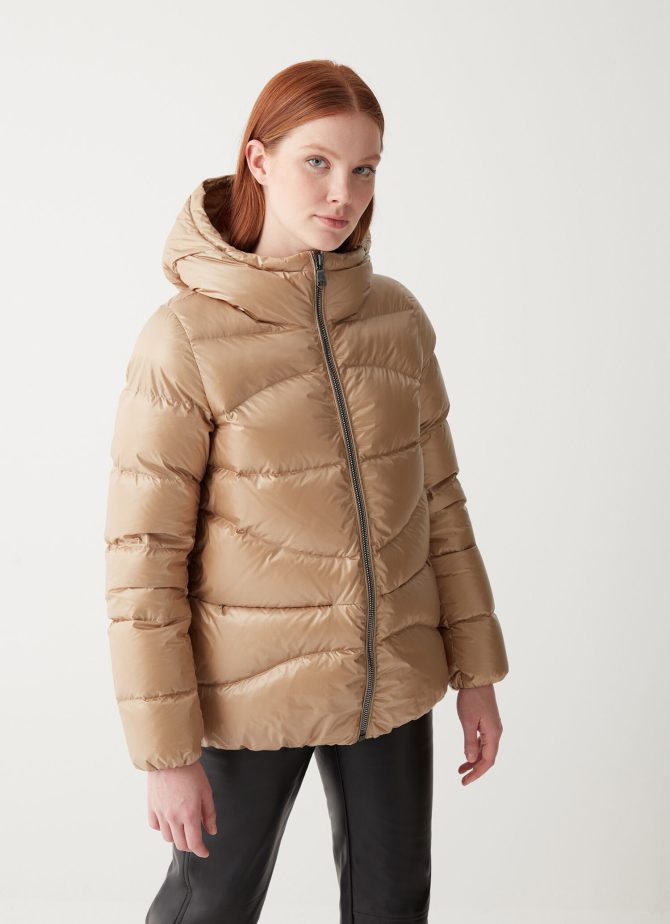 Down jacket with cuffs and elasticated hem - Image 2