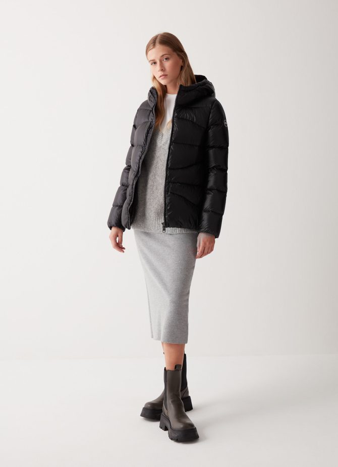 Down jacket with cuffs and elasticated hem - Image 3