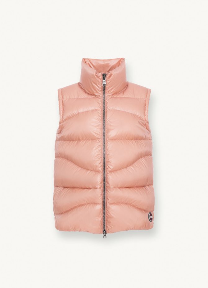 Iridescent sleeveless down jacket - Image 4