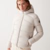 Stretch down jacket with hood - Image 2