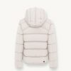 Stretch down jacket with hood - Image 5