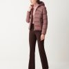 Stretch down jacket with hood - Image 3