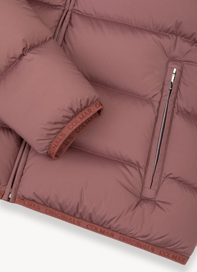 Stretch down jacket with hood - Image 6