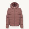 Stretch down jacket with hood - Image 4