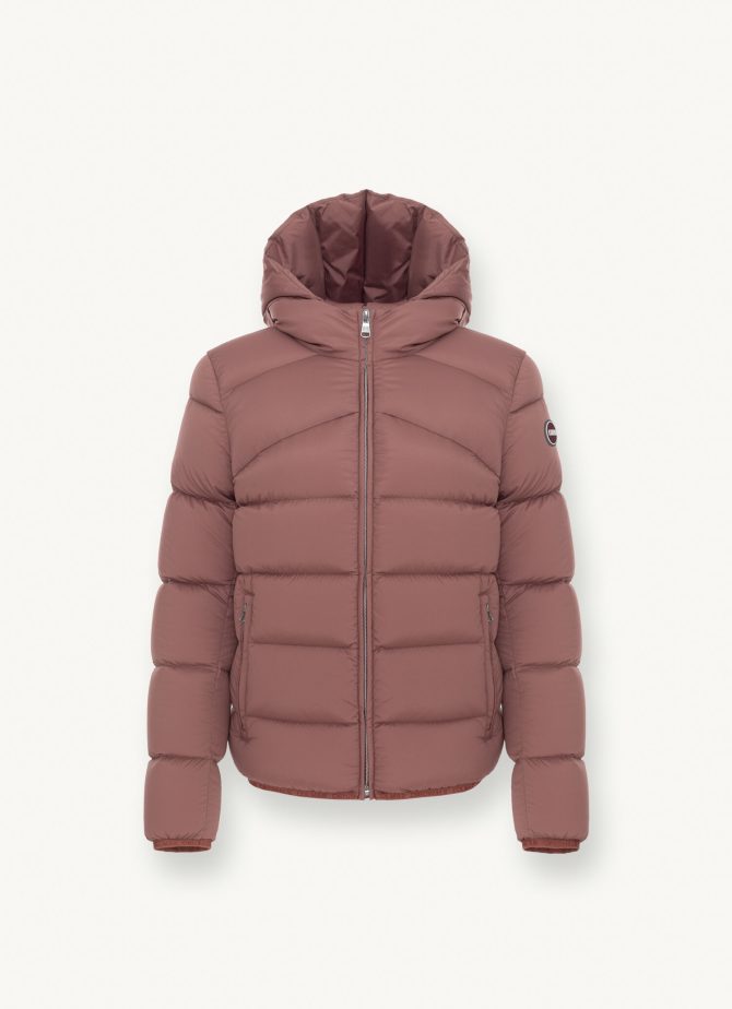 Stretch down jacket with hood - Image 4