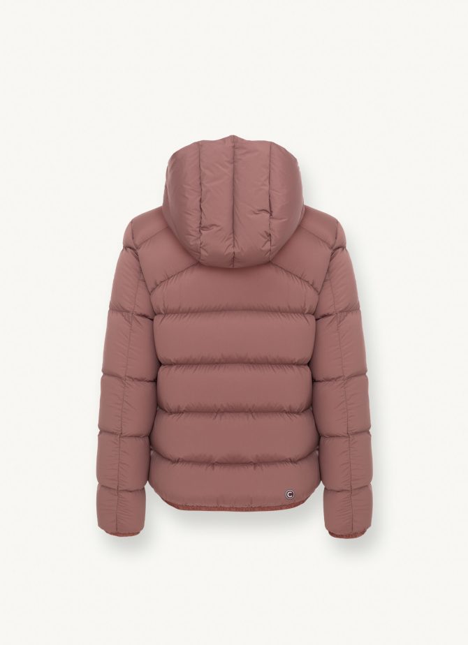 Stretch down jacket with hood - Image 5