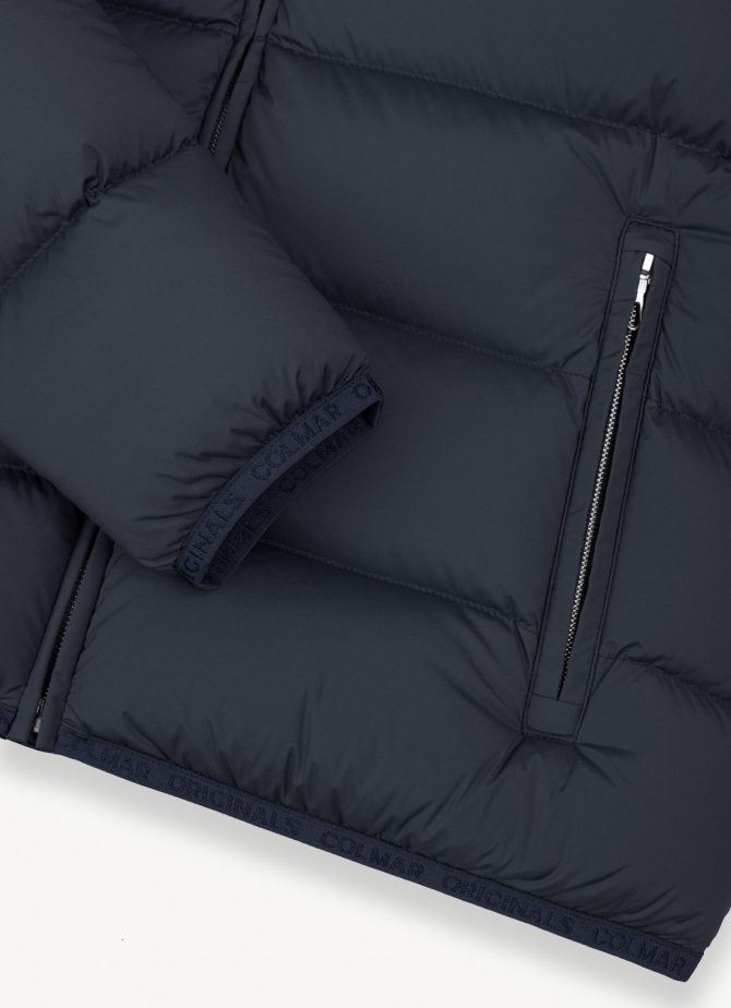 Stretch down jacket with hood - Image 6