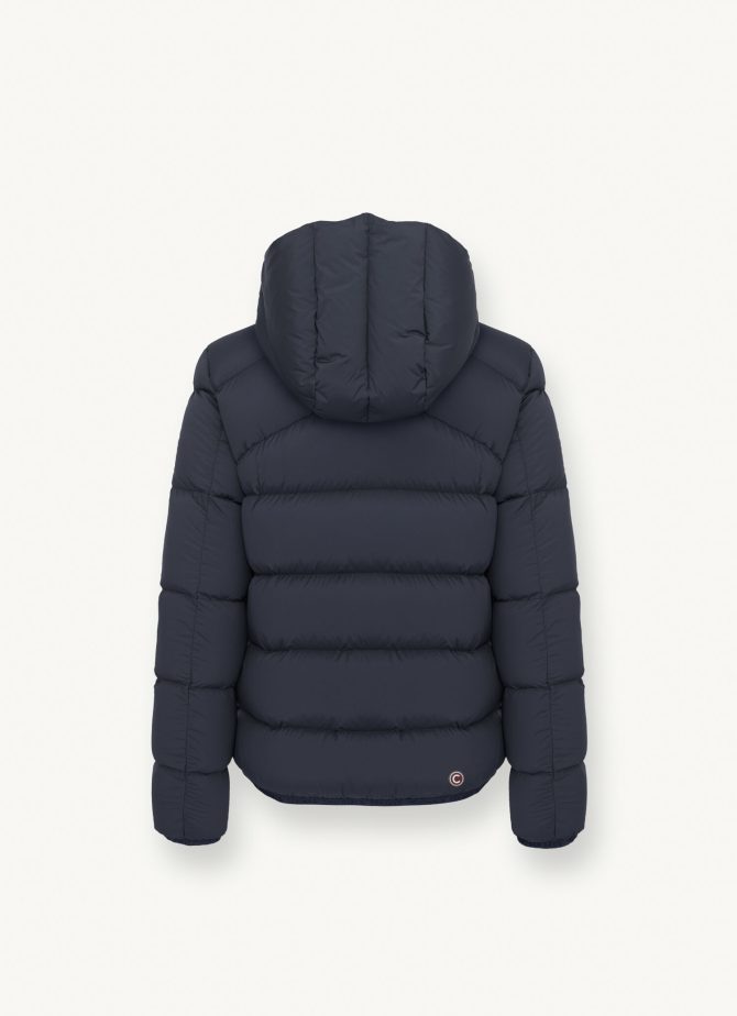 Stretch down jacket with hood - Image 5