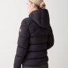 Stretch down jacket with hood - Image 3