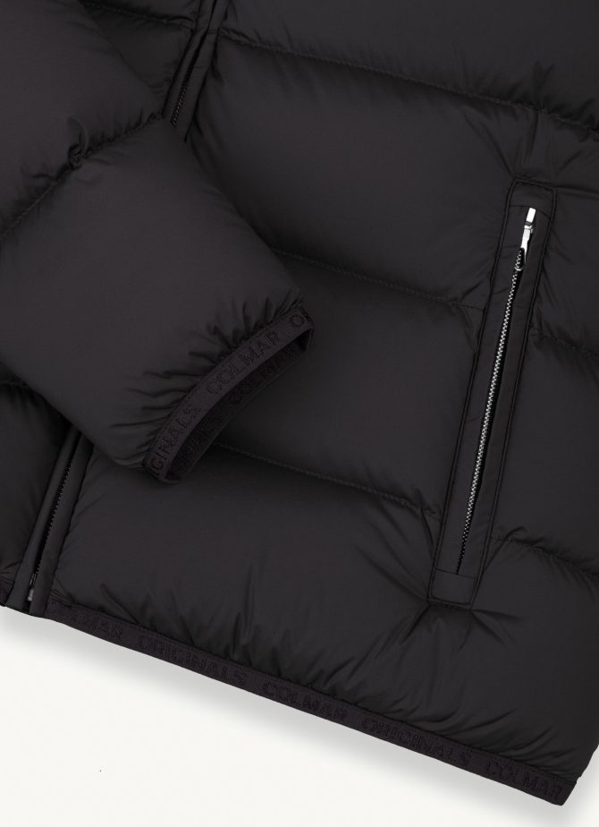Stretch down jacket with hood - Image 6