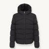 Stretch down jacket with hood - Image 4