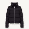 Stretch down jacket with high collar - Image 4