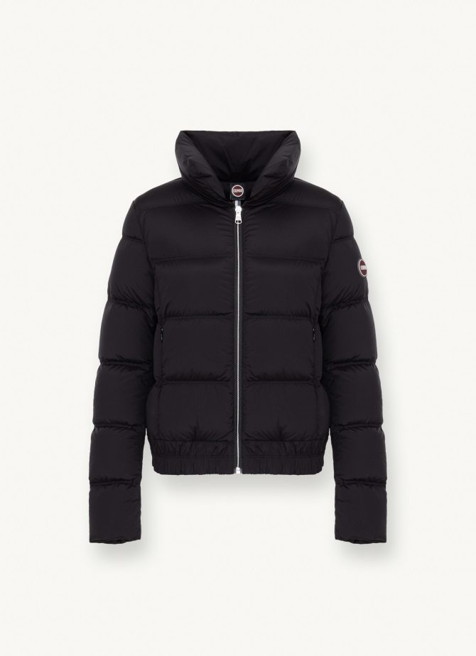 Stretch down jacket with high collar - Image 4