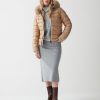 Quilted jacket in shimmering recycled fabric